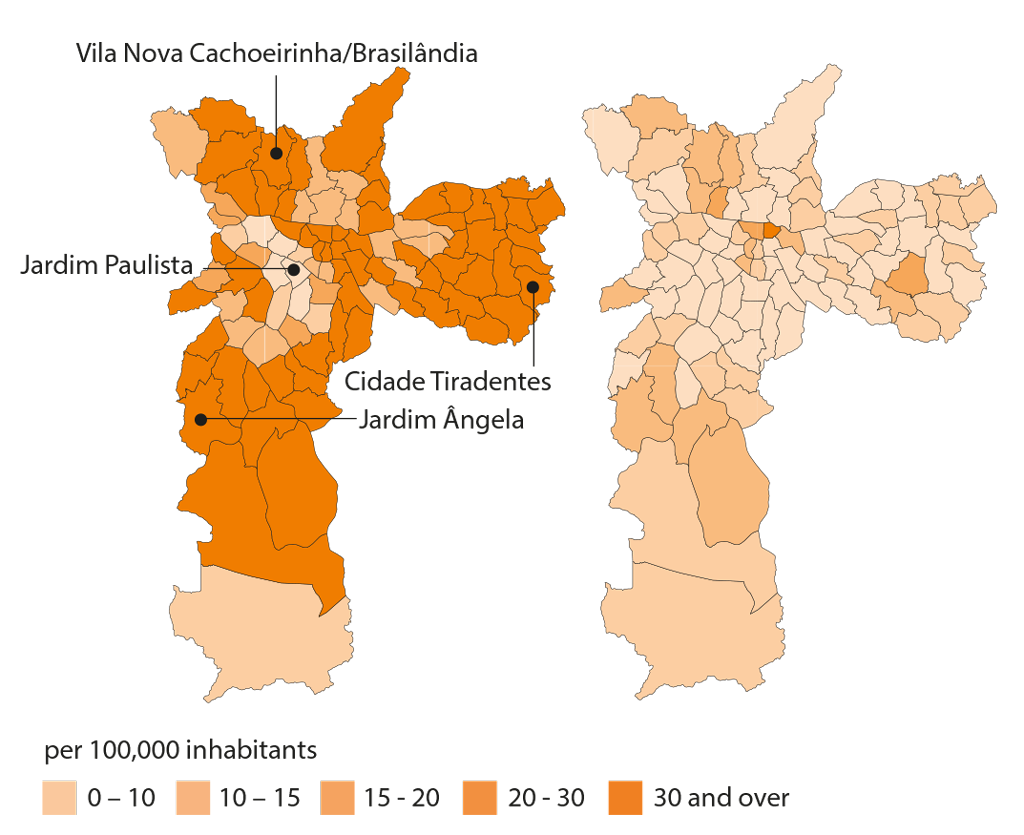 Sao Paulo Neighborhoods Map Safe Spaces In São Paulo - Essays | Urban Age